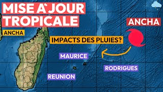 Ancha en route vers lîle Maurice amp la Réunion impacts pour Rodrigues [upl. by Auqenahs]