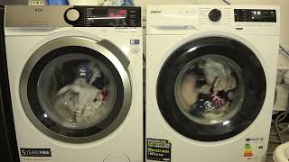 Wash Race  AEG 7000 series vs Zanussi Flextime  Eco 4060 [upl. by Hertzfeld]