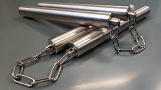 Making Nunchucks from Stainless Steel  Как сделать нунчаки [upl. by Nosyrb]