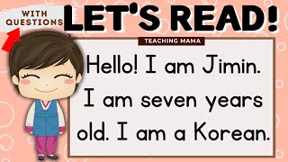 LETS READ  READING COMPREHENSION  PRACTICE READING ENGLISH  TEACHING MAMA [upl. by Kermie]