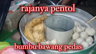 MAKAN RAJANYA PENTOL BUMBU BAWANG PEDAS [upl. by Claus]