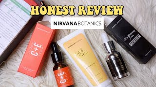 HONEST REVIEW Nirvana Botanics Vitamin C  E serum Whitening serum Hand amp feet brightening [upl. by Albertine]