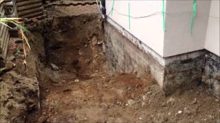 House foundation repair Part 2  Excavation [upl. by Lectra721]