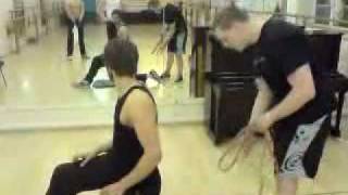 Exercise Band Hip Flexor Stretch [upl. by Hwu]