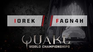 Quake  ioRek vs fagn4h 1v1  Quake World Championships  EU Qualifier 4 [upl. by Scholem]