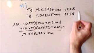 Isotopic abundance copper boron problems [upl. by Okajima]