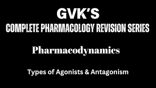 Types of Agonists amp Antagonists in Pharmacology Key Concepts Explained [upl. by Akeryt]