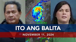 UNTV Ito Ang Balita  November 11 2024 [upl. by Armilla]