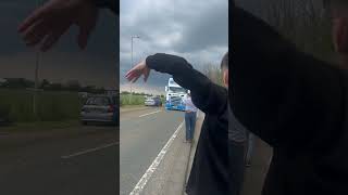 Trucker Tim gets stopped by an ambulance as he leaves Lincoln truckfest [upl. by Rentschler]