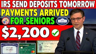 IRS FINALLY SEND 2200 STIMULUS CHECK DEPOSIT TODAY FOR ALL LOW INCOME SENIORS ON SOCIALS ECURITY [upl. by Roter]