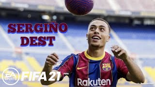 Sergino Dest Goals Skills Assists  FC Barcelona  United States  FIFA 21 [upl. by Hodess]