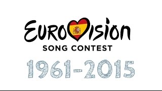 HD RECAP España en Eurovisión  Spain in Eurovision 19612015 55 YEARS [upl. by Ambrogino]