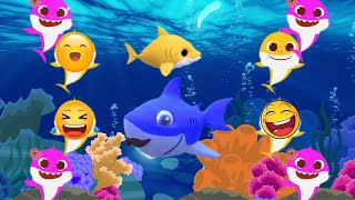 Baby shark song remix dance with ocean creatures  IWC [upl. by Nomal]