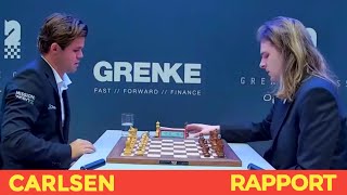 Magnus Carlsen 2823 vs Richard Rapport 2708  GRENKE Chess Classic and Open 2024R6 [upl. by Eliason]