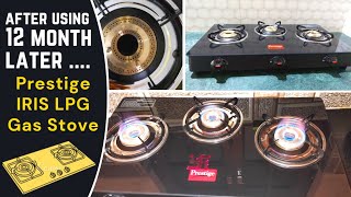 After 12 month Prestige IRIS LPG Gas Stove 3 Burner Detail Review  2022 [upl. by Borrell679]