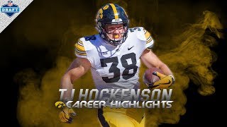 Future Star NFL TE  TJ Hockenson Iowa Highlights ᴴᴰ [upl. by Barclay]