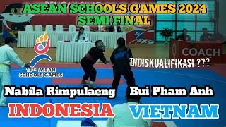 NABILAH RIMPULAENG INDONESIA VS BUI PHAM ANH VIETNAM  ASEAN SCHOOLS GAMES 2024 [upl. by Sheffy]