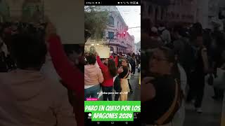 Marchas en las calles de Quito se activan las movilizaciones a nivel nacional 🇪🇨 viralvideo [upl. by Genevieve913]