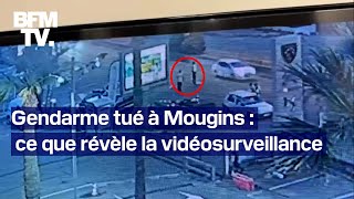 Gendarme tué à Mougins les images de vidéosurveillance qui précèdent le drame [upl. by Shepp]