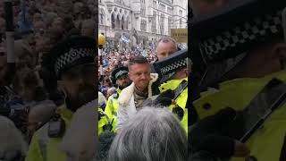 Tommy Robinson AKA Stephen YaxleyLennon arrested on March Against Antisemitism [upl. by Pump476]