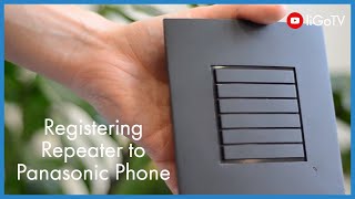 How To Register a Repeater to a Panasonic Phone  liGocouk [upl. by Enohsal759]