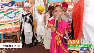 Rani Jhansi fancy dress Competition IWS Pranika Grade PP2 indusworldschool  Ludhiana [upl. by Akihsar]