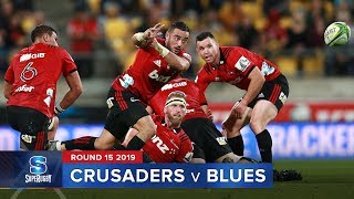 Crusaders v Blues  Super Rugby 2019 Rd 15 Highlights [upl. by Nitz]