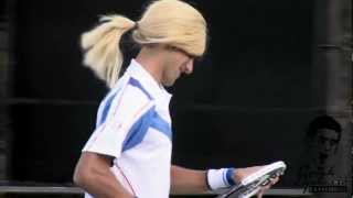 Novak Djokovic imitates Maria Sharapova HD [upl. by Larry]