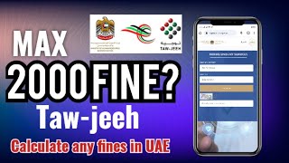 How to check tawjeeh fine online in UAE  How to calculate any visa fine online in UAE  mohre [upl. by Darrelle]