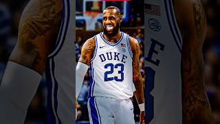 LeBron Dreams of Playing at Duke 👀🔵 [upl. by Noived938]