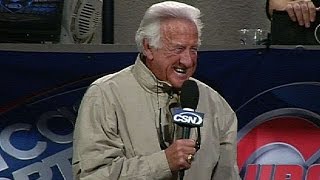 MILCHC Uecker sings during seventhinning stretch [upl. by Comstock]