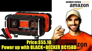 Buy Car Battery  BLACKDECKER BC15BD Fully Automatic 15 Amp 12V Bench Battery ChargerMaintainer [upl. by Ravahs480]