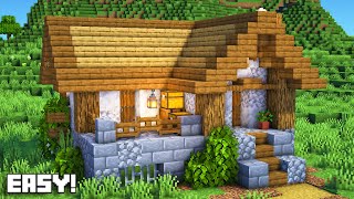 Minecraft How To Build a Small Survival Starter House Tutorial  FunBook [upl. by Annoya712]