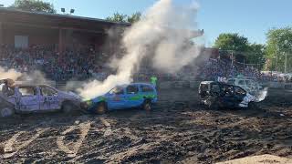 Tri County Fair 2019 Demolition Derby Mini Vans [upl. by Sethrida890]