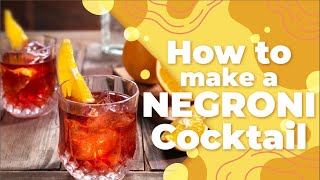 Negroni  My favorite recipe [upl. by Llerej]