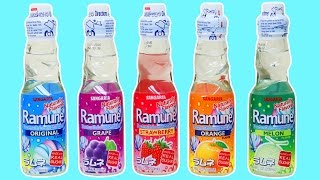 Sangaria Ramune Japanese Carbonated Soft Drink Taste Test [upl. by Doowle]