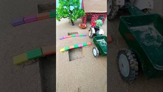 Mini tractor bridge making chaff cutter project  diy tractor project shorts youtubeshorts [upl. by Htenay]