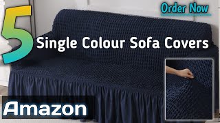 Amazon Single Colour Sofa Cover  Best Sofa Cover Amazon  Review Amazon Sofa Cover  Sofa Covers [upl. by Asselim]