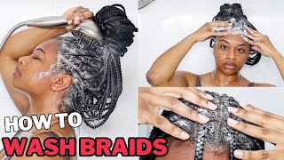 How To Wash Braids  No Frizz No Dry Scalp Fast Drying [upl. by Entirb]