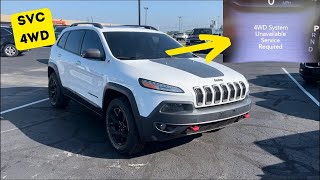 “4WD System Unavailable Service Required” warning in Jeep Cherokee  reasons [upl. by Nugesulo]