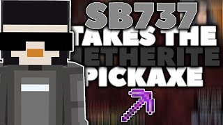 SB737 STEALS THE NETHERITE PICKAXE Shady Oaks SMP [upl. by Ttenyl]