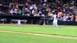 Evan Longoria Homers in Rehab w Montgomery Biscuits 42811 [upl. by Yenroc]