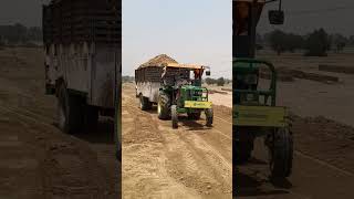 John Deere Tractor with Trolley video [upl. by Annanhoj]