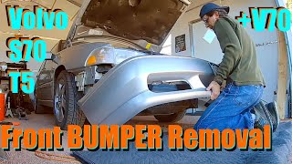 Volvo S70 T5 V70 Front BUMPER Easy Removal Install [upl. by Girard]