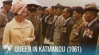 Queen Elizabeth II on a Tiger Shoot in Katmandu 1961  British Pathé [upl. by Lundberg]