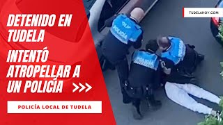 Detención en Tudela tras el intento de atropello a uno de los policías [upl. by Annetta]