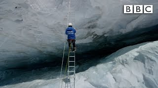 Crossing Everest’s deadly slopes  Earths Natural Wonders Living on the Edge  BBC [upl. by Cardon64]