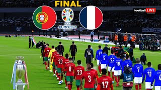 PORTUGAL vs FRANCE  FINAL  EURO 2024  Full Match All Goals  Ronaldo vs Mbappe  PES Gameplay [upl. by Torruella]