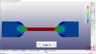 LS DYNA Tutorials  Tensile Test Analysis part 44  LS PrePost [upl. by Oeht]