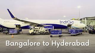 Bangalore T1 to Hyderabad FLIGHT journey  Indigo Trip Report [upl. by Prudy610]